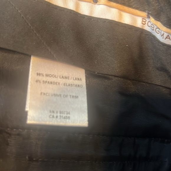 BCBG MaxAzaria Flat Front Trousers in black Size 0 - Picture 4 of 5